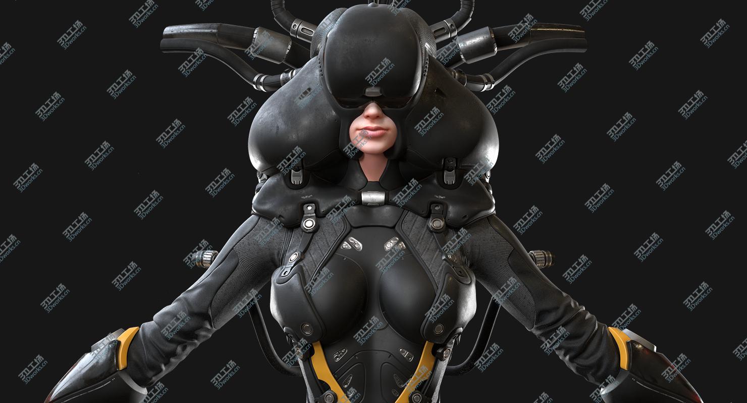 images/goods_img/2021040234/Sci-fi Cyborg Pilot 3D model/1.jpg